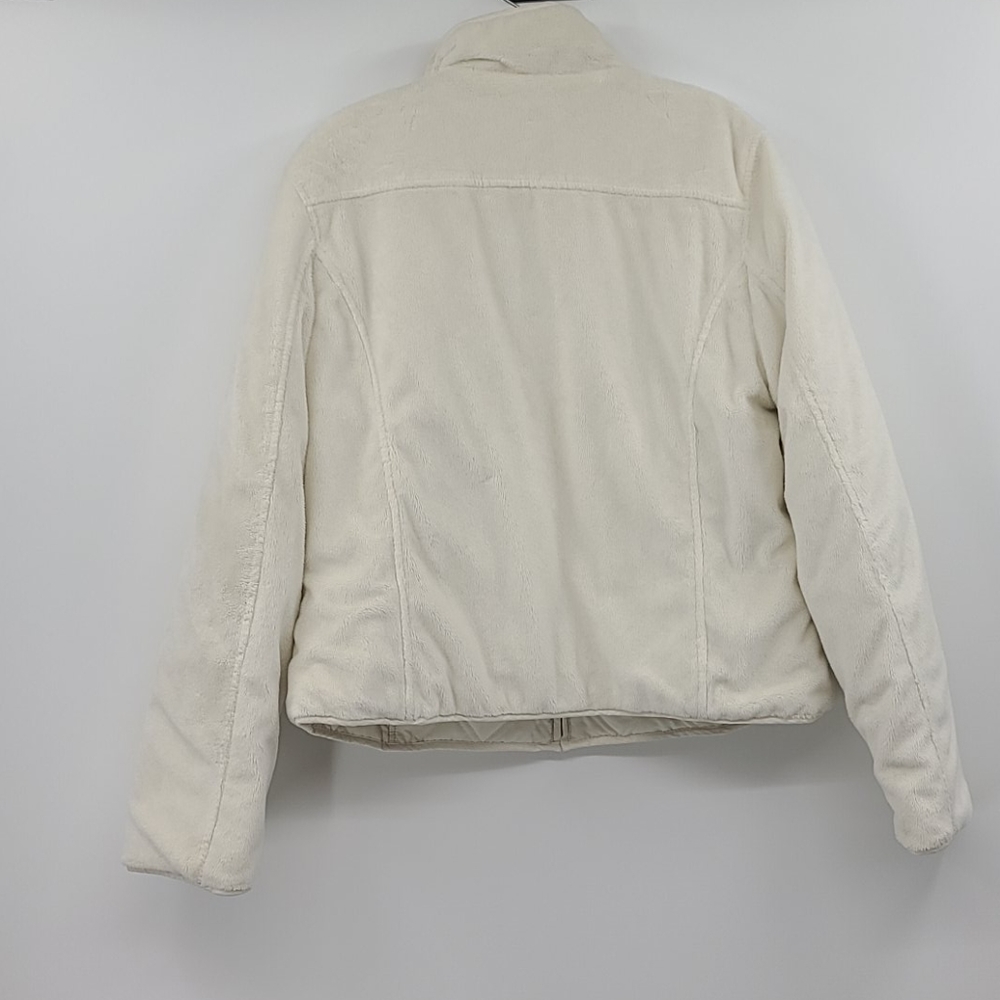 Dulon cream colored reversible quilted fleece - Picture 2 of 6